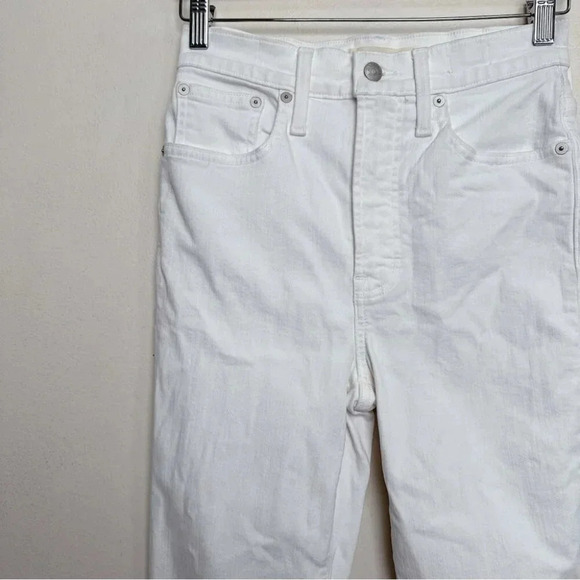 Madewell Womens 25 The Perfect Vintage Jean in Tile White Raw-Hem Edition - Picture 4 of 15